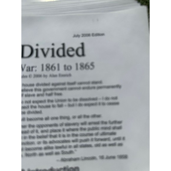 A House Divided American Civil War 1861-1865 Board Game Phalanx Rare Complete? - Picture 13 of 16